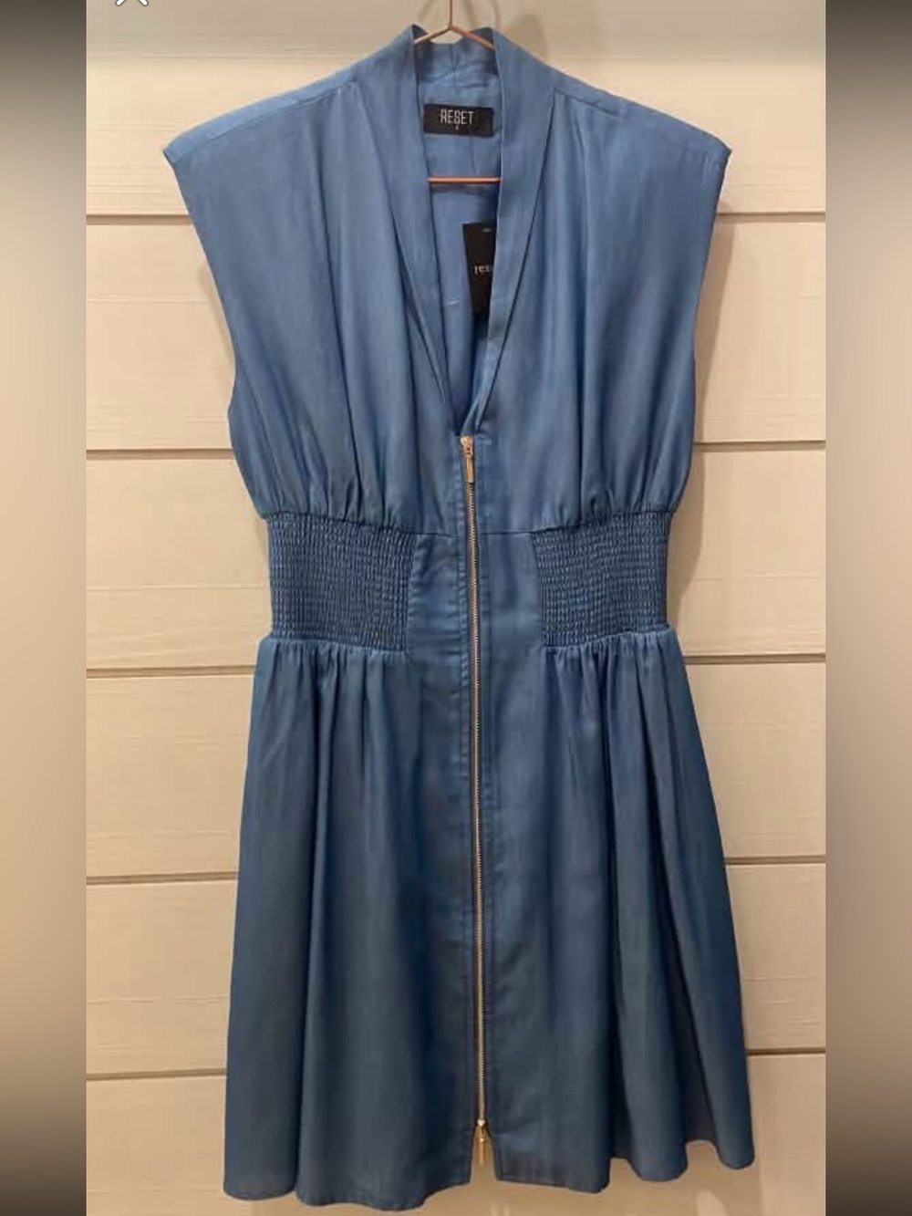 Denim Front Zip Dress